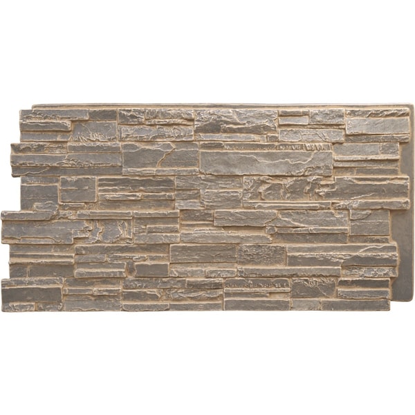 Ekena Millwork Cascade Stacked Stone, StoneWall Faux Stone Siding Panel PNU24X48CACD - main